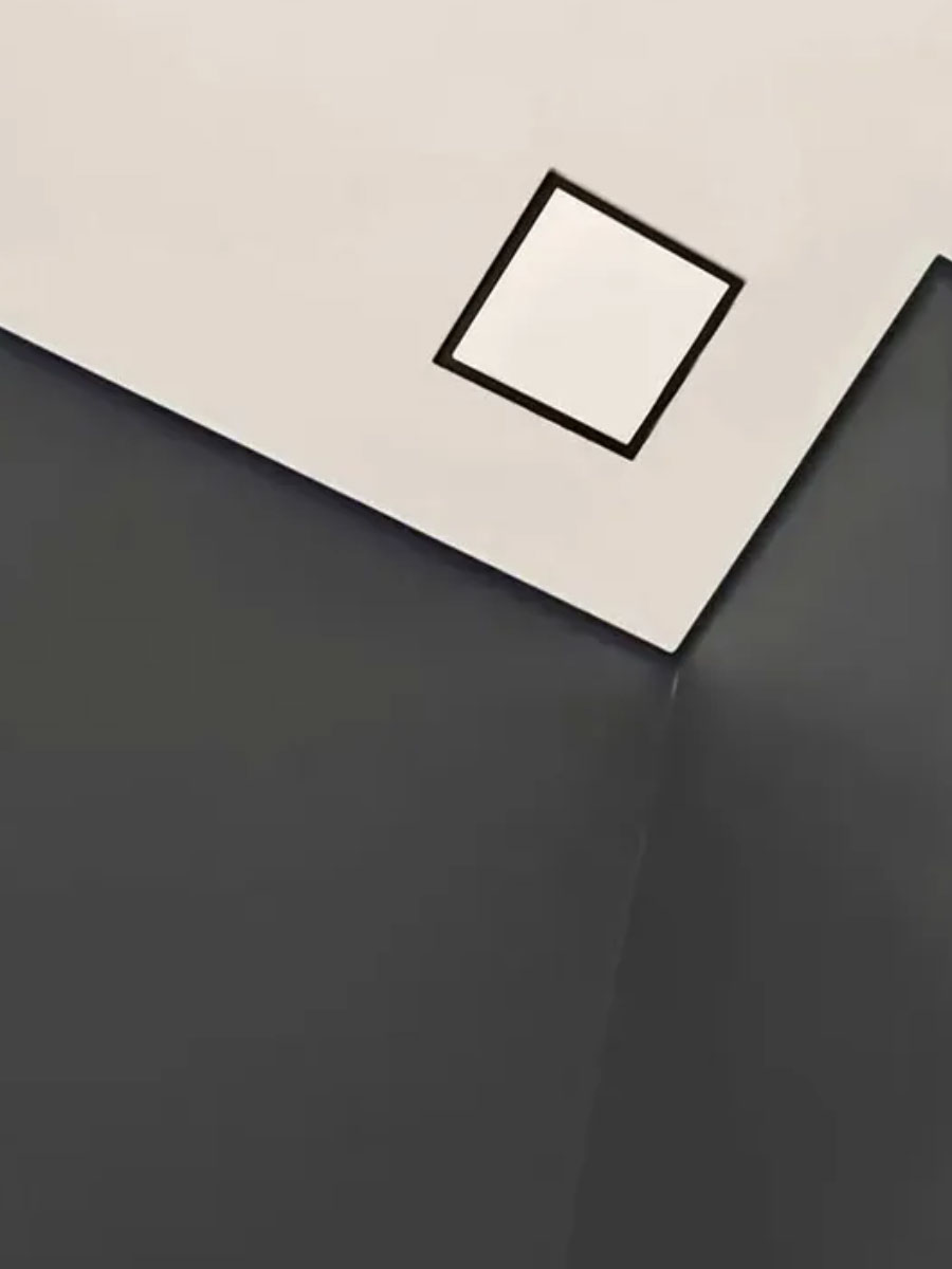 Теневой магнитный диффузор квадратный для потолков из гипсокартона 150х150/100 мм