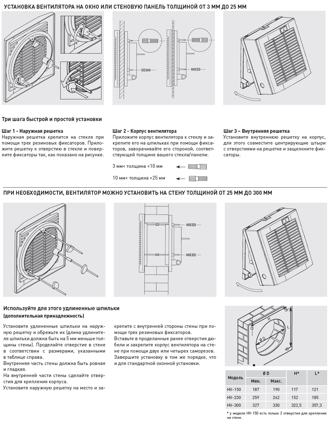 Оконный вентилятор Soler & Palau HV 230 AE с автоматическими жалюзи